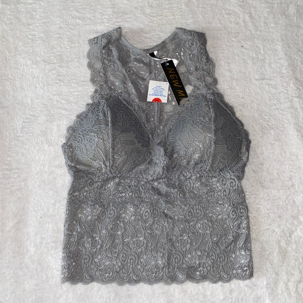 New Mix gray bralette top
